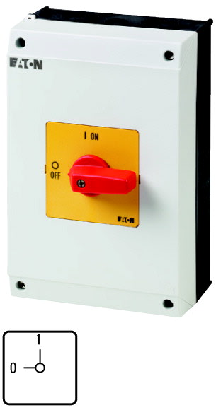 Eaton Industries France SAS - InterMarche-Arrêt, 2 pôles, 63 A, Fonctions d'arrêt d'urgence, 90 °, en saillie