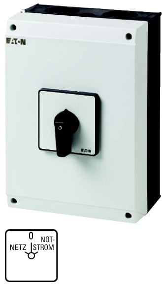 Eaton Industries France SAS - Inverseur, Contacts: 8, 100A, Netz-0-Notstrom, 45°, à accrochage, en saillie