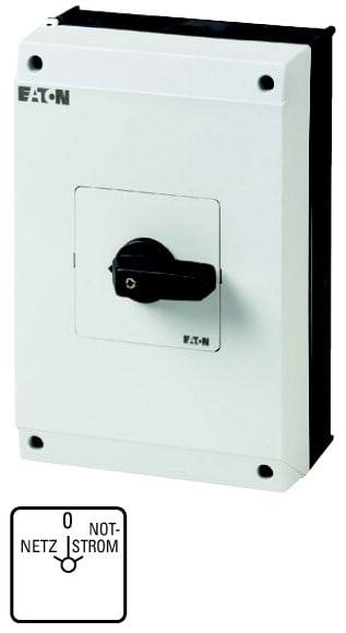 Eaton Industries France SAS - Inverseur, Contacts: 8, 63A, Netz-0-Notstrom, 45°, à accrochage, en saillie