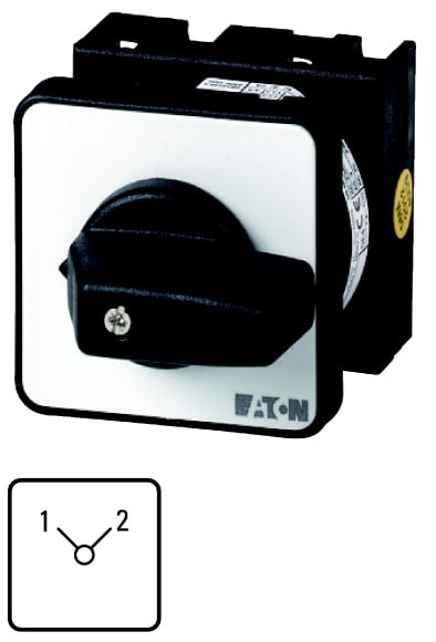 Eaton Industries France SAS - Inverseurs, Contacts: 2, 20 A, plastron: 1-2, 90 °, à accrochage, encastré