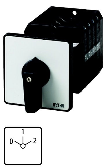 Eaton Industries France SAS - Commut., cont.: 8, 63A, Dahlander, 2 vitesses, à acc., encastré, fix. arrière