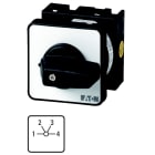 Eaton Industries France SAS - Commut. à gradin, cont.: 4, 20A, 4 crans 45°, à acc.,encastré, fix. centrale