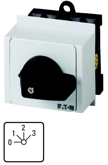 Eaton Industries France SAS - Commut. à gradin, cont.: 3, 20A, 3 crans, à acc., encastré en tableau modulaire