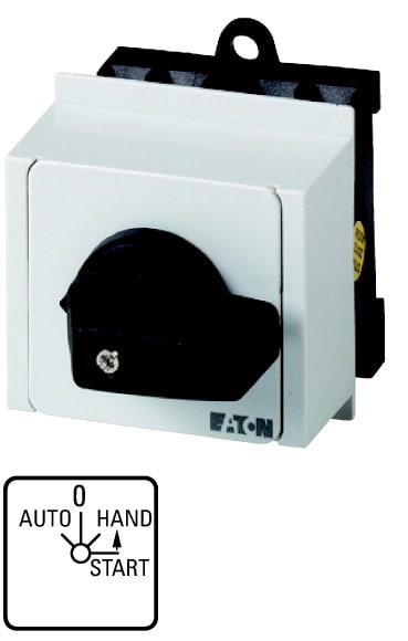 Eaton Industries France SAS - Inverseur, cont.: 4, en position START, 20A, à acc., à rappel, encastré, IVS