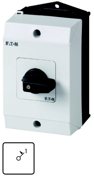 Eaton Industries France SAS - Commutateur Marche, Contacts: 2, retour en position 1, 20A, à rappel, en saillie