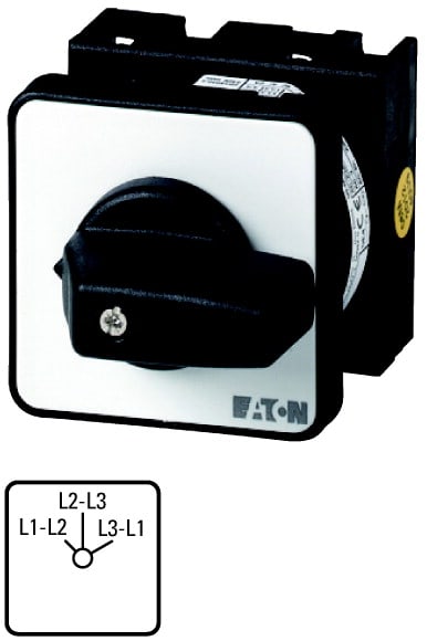 Eaton Industries France SAS - Commutateur de voltmètre, cont.: 4, 20A, à acc., encastré
