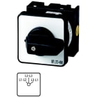 Eaton Industries France SAS - Commut. de voltmètre, cont.: 4, 20A, à acc.,encastré, fix. centrale