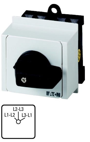 Eaton Industries France SAS - Commut. de voltmètre, cont.: 4, 20A, à acc., encastré, IVS
