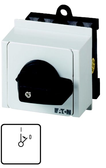 Eaton Industries France SAS - Commut. Marche, cont.: 2, 20A, I<0, 45°, à rappel, encastré en tableau modulaire