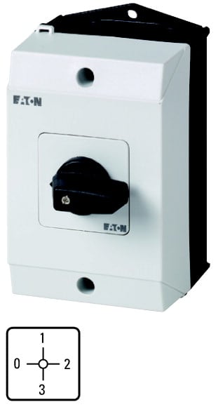 Eaton Industries France SAS - Commutateur à gradin, Contacts: 6, 20A, à accrochage, en saillie