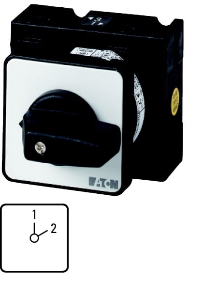Eaton Industries France SAS - Inverseur, Contacts: 6, 32A, plastron: 1-2, 45°, à accrochage, encastré, SOND 30