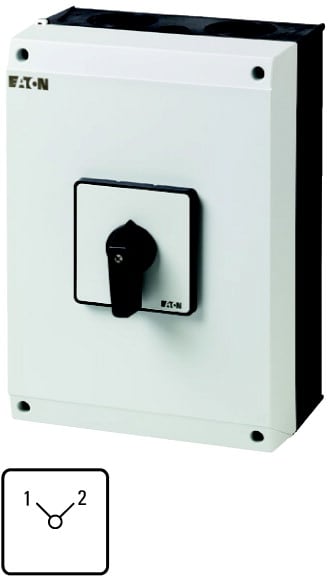 Eaton Industries France SAS - Inverseurs, Contacts: 8, 100 A, plastron: 1-2, 90 °, à accrochage, en saillie