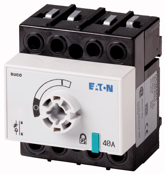 Eaton Industries France SAS - Inter. sec., 3 pôles + N, 40 A, raccordement à l'arrière, raccordement avant