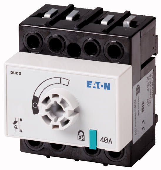 Eaton Industries France SAS - Inter. sec., tétrapolaire, 40 A, raccordement à l'arrière, raccordement avant