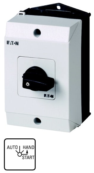 Eaton Industries France SAS - Inverseurs, Contacts: 4, 32 A, 45 °, à accrochage, à rappel, en saillie
