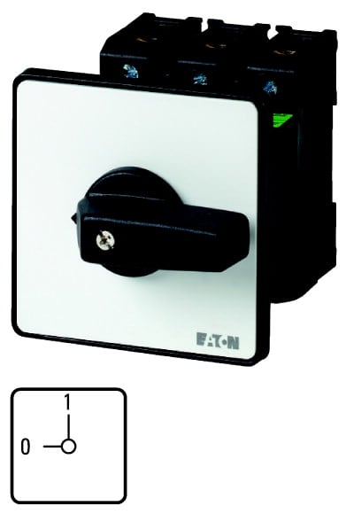 Eaton Industries France SAS - Inter. Marche-Arrêt, tripolaire + 1 Contact F + 1 Contact O, 63 A, encastré