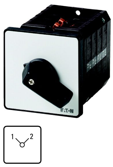 Eaton Industries France SAS - Inverseurs, Contacts: 6, 63 A, plastron: 1-2, 90 °, à accrochage, encastré