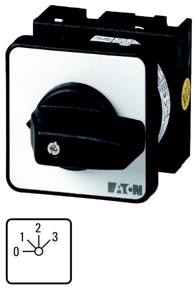 Eaton Industries France SAS - Commutateur à gradin, Contacts: 3, 20A, 0-3, 45°, à accrochage, encastré