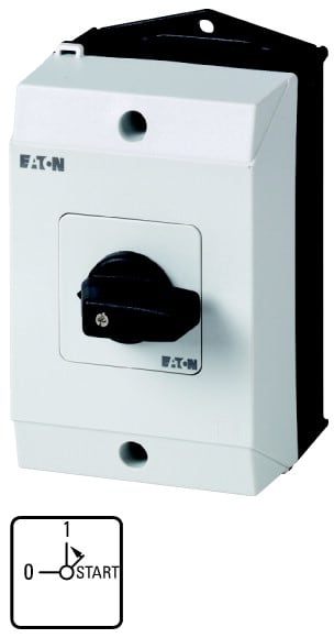 Eaton Industries France SAS - Commutateur, Contacts: 3, 20A, à accrochage, en saillie