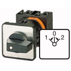 Eaton Industries France SAS - Inverseurs de marche, Contacts: 5, 63A, plastron: 1>0<2, 45°, à rappel, encastré