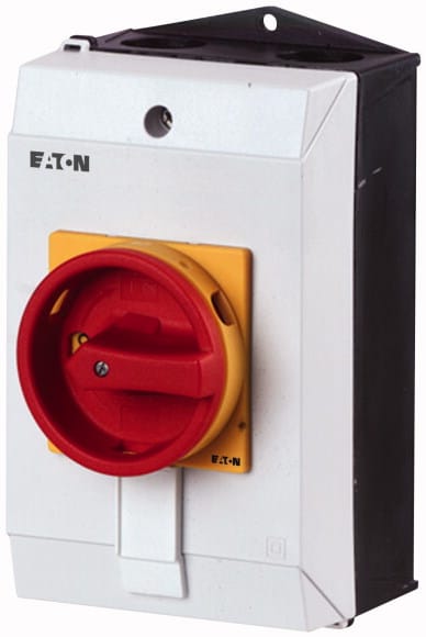 Eaton Industries France SAS - Inter. général, 6 pôle + 1F + 1O, 20A, 90°, verrouillable, en saillie