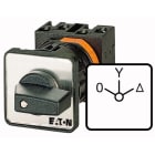 Eaton Industries France SAS - Commut., cont.: 8, 32A, 0-Y-D, 60°, à acc.,encastré, fixation centrale