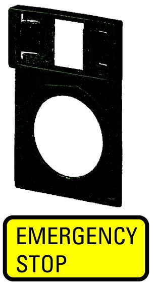 Eaton Industries France SAS - Support, +étiquette, EMERGENCY STOP