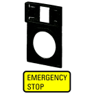 Eaton Industries France SAS - Support, +étiquette, EMERGENCY STOP