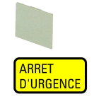 Eaton Industries France SAS - Étiquette à encliqueter, jaune, ARRET D'URGENCE