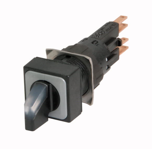 Eaton Industries France SAS - Commutateur rotatif lumineux, 3 Pos., blanc, à rappel