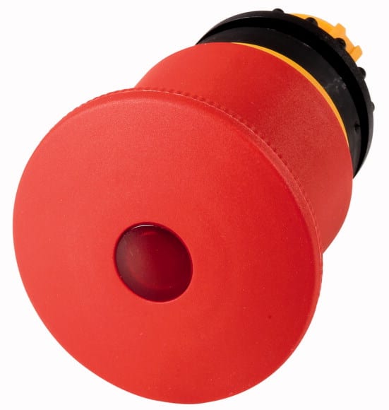 Eaton Industries France SAS - Bouton d'arrêt d'urgence, lumineux, 45 mm, à LED, déverrouillage par traction