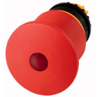 Eaton Industries France SAS - Bouton d'arrêt d'urgence, lumineux, 45 mm, à LED, déverrouillage par traction