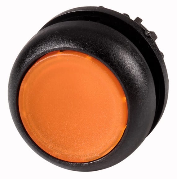 Eaton Industries France SAS - Bouton-poussoir lumineux, plat, ambré, à accrochage