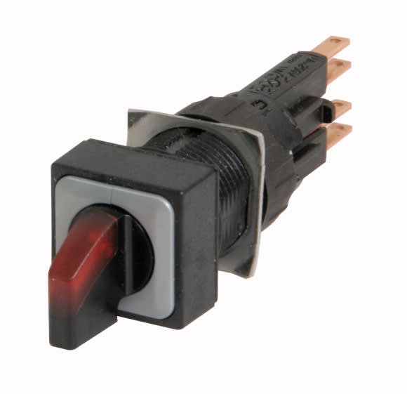 Eaton Industries France SAS - Commutateur rotatif lumineux, 3 Pos., rouge, à accrochage