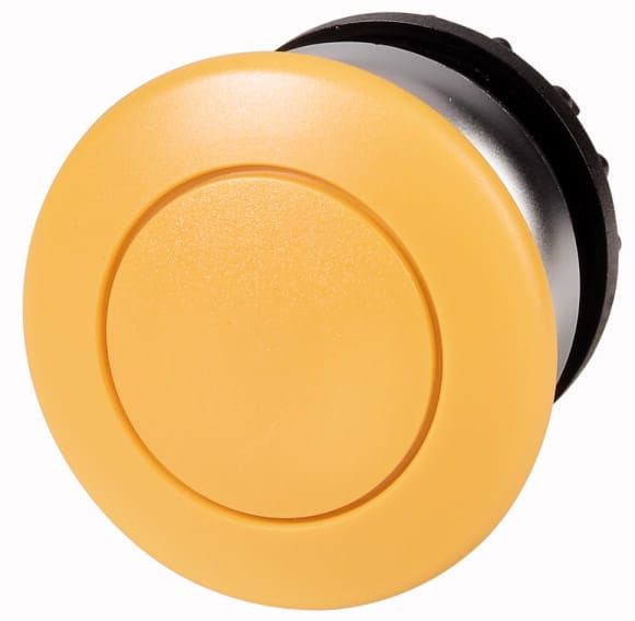 Eaton Industries France SAS - Bouton-poussoir coup de poing, jaune, à rappel