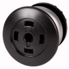 Eaton Industries France SAS - Bouton-poussoir coup de poing, noir, sans verrine, à accrochage