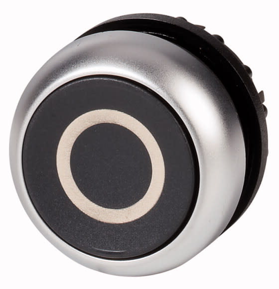Eaton Industries France SAS - Bouton-poussoir, plat, noir 0, à rappel