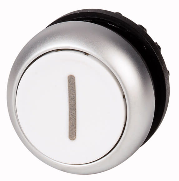 Eaton Industries France SAS - Bouton-poussoir, plat, blanc I, à rappel
