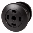 Eaton Industries France SAS - Bouton-poussoir coup de poing, noir, sans verrine, à rappel