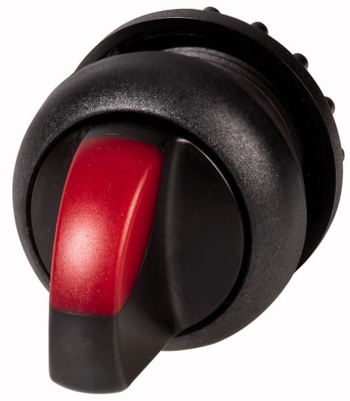 Eaton Industries France SAS - Commutateur rotatif lumineux, 2 positions, rouge, à rappel