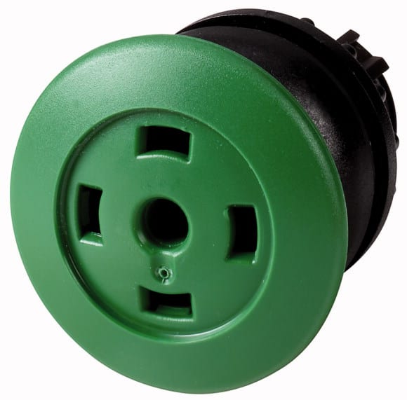 Eaton Industries France SAS - Bouton-poussoir coup de poing, vert, sans verrine, à rappel