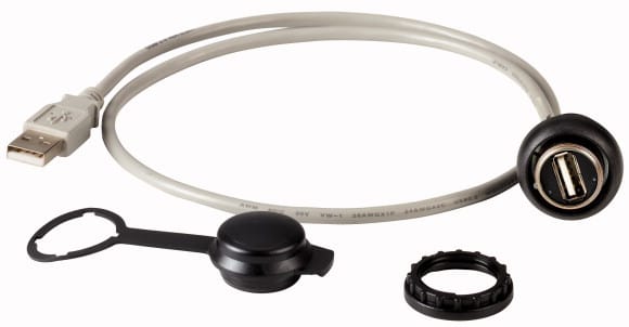 Eaton Industries France SAS - USB A/A, 60cm câble de raccordem. (noir)
