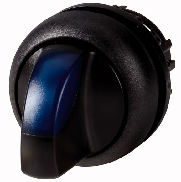 Eaton Industries France SAS - Commutateur rotatif lumineux, 2 positions, bleu, à rappel