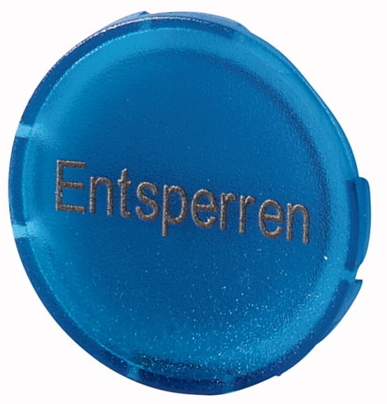 Eaton Industries France SAS - Verrine pour boutons-poussoirs, plate bleue, DEVERROULLAGE
