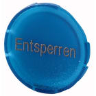 Eaton Industries France SAS - Verrine pour boutons-poussoirs, plate bleue, DEVERROULLAGE