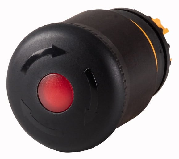 Eaton Industries France SAS - Bouton d'arrêt d'urgence coup de poing, lumineux, initiale par rotation
