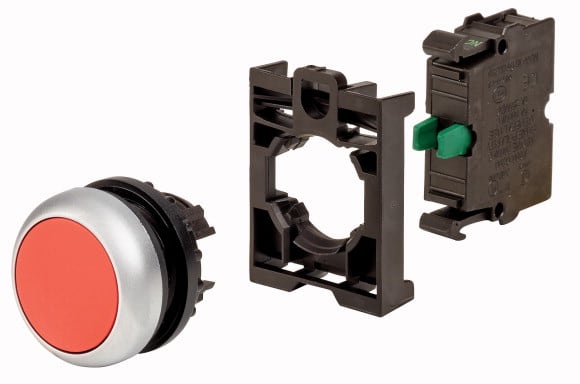 Eaton Industries France SAS - Bouton-poussoir 1 contact à fermeture, appareil complet