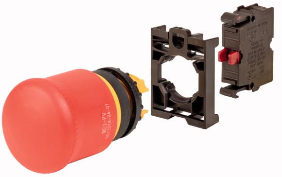 Eaton Industries France SAS - Bouton arrêt d'urgence, 38 mm, par traction, non lumineux, 1 O, appareil complet