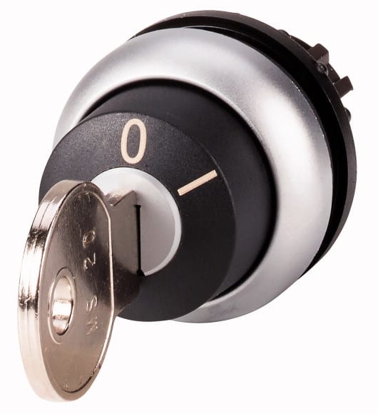 Eaton Industries France SAS - Bouton à clé, 2 positions, à accrochage