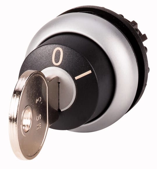 Eaton Industries France SAS - Bouton à clé, 2 positions, à accrochage